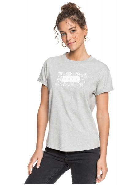 Женская футболка Epic Afternoon Roxy ERJZT05044, размер XS, цвет серый - фото 1