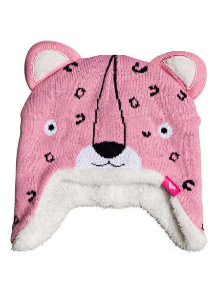 Детская шапка с ушами Leopard Roxy ERLHA03062, размер 1SZ, цвет розовый - фото 2