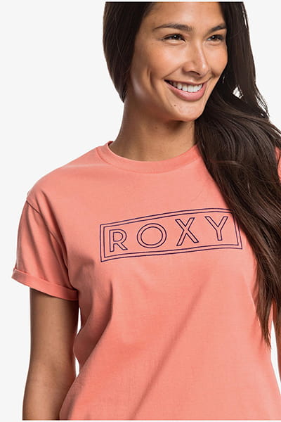 Женская Футболка Roxy Epic Afternoon Roxy ERJZT04808, размер L, цвет розовый - фото 2