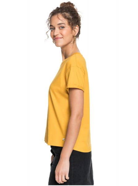 Женская футболка Epic Afternoon Roxy ERJZT05045, размер S, цвет желтый - фото 2