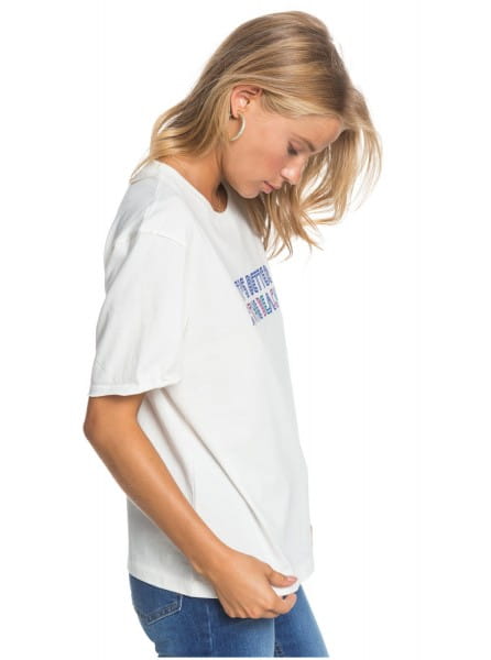 Женская футболка POP Surf Roxy ERJZT05066, размер XS, цвет белый - фото 2