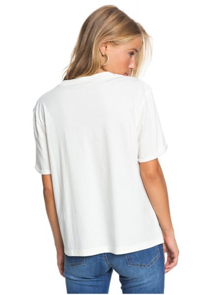 Женская футболка POP Surf Roxy ERJZT05066, размер XS, цвет белый - фото 5