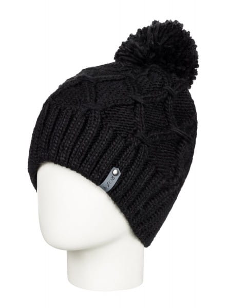 Женская шапка с помпоном Roxy Winter Roxy ERJHA03722, размер One Size, цвет черный - фото 2