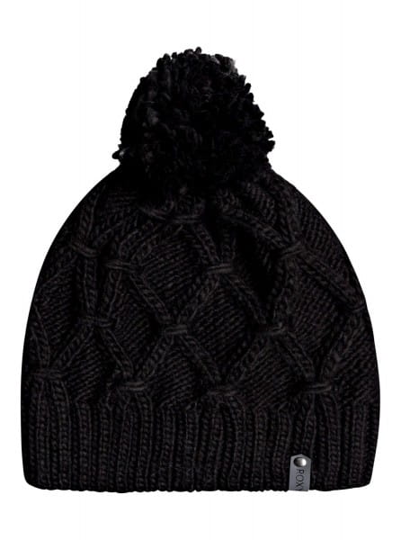 Женская шапка с помпоном Roxy Winter Roxy ERJHA03722, размер One Size, цвет черный - фото 3