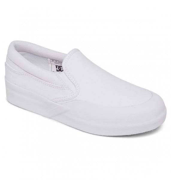 Детские Кожаные Слипоны Dc Infinite DC Shoes ADBS300356, размер 1.5M, цвет белый - фото 2