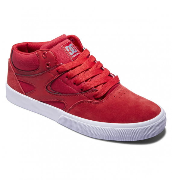 фото Кожаные кеды кроссовки kalis vulc mid dc shoes