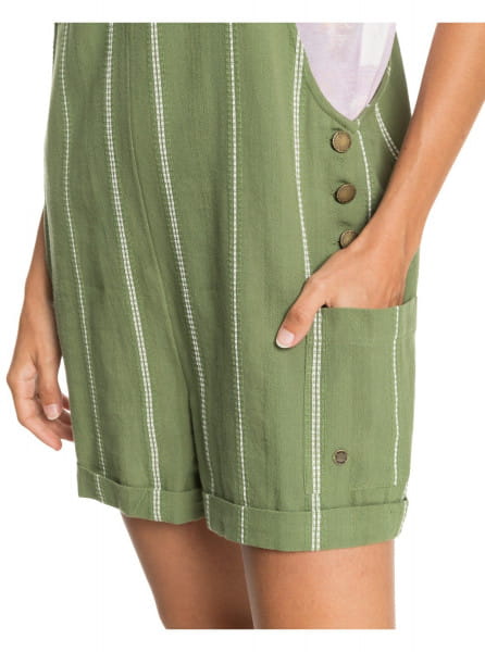 Женские шорты-комбинезон Low Rising Roxy ERJWD03555, размер M, цвет зеленый - фото 4