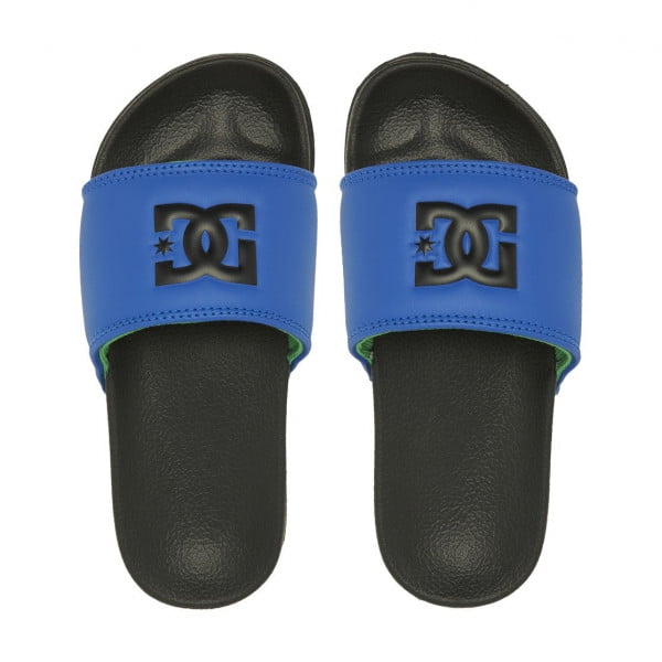 фото Детские сланцы dc black/royal dc shoes