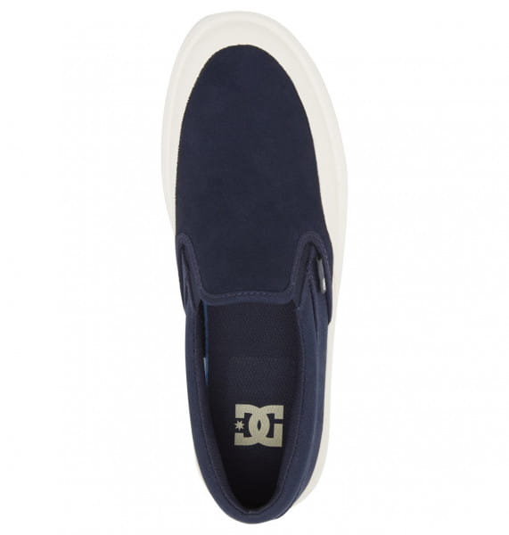 Мужские Кожаные Слипоны Dc Infinite DC Shoes ADYS100603, размер 42, цвет синий - фото 4
