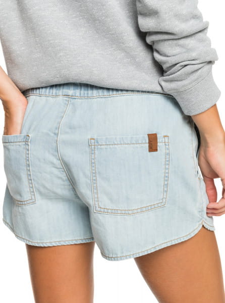 фото Женские джинсовые пляжные шорты back to the beach roxy