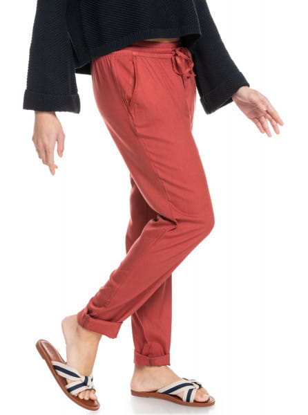 Женские брюки Bimini Roxy ERJNP03295, размер S, цвет бордовый - фото 3