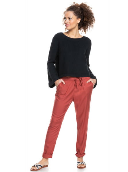 Женские брюки Bimini Roxy ERJNP03295, размер S, цвет бордовый - фото 5