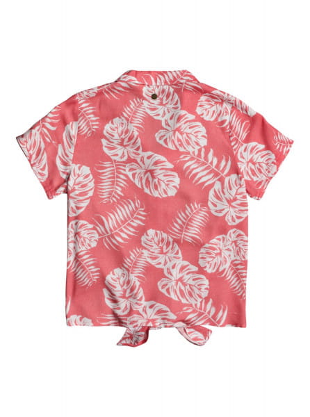 Детская рубашка с коротким рукавом Ring Ring 4-16 Roxy ERGWT03079, размер 12/L, цвет розовый - фото 4