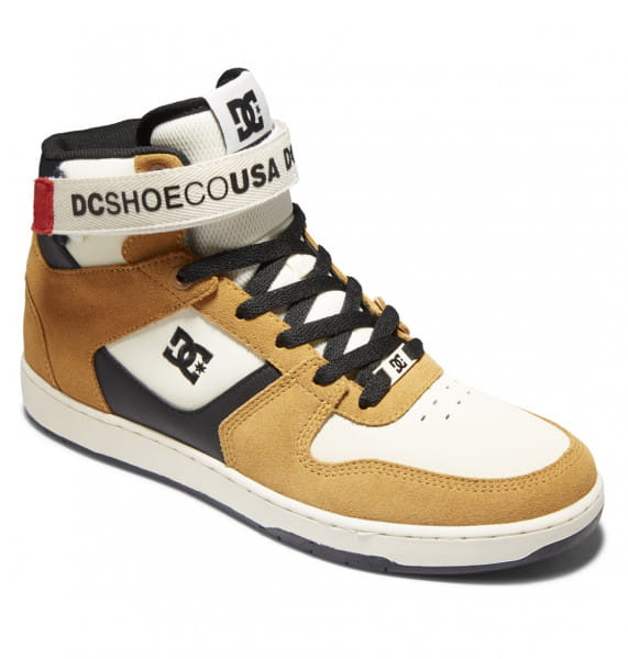 фото Высокие кожаные кеды кроссовки pensford hi dc shoes