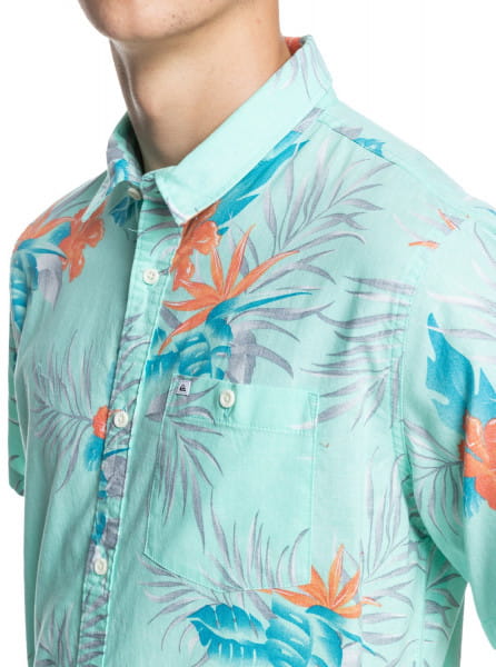 Мужская Рубашка С Коротким Рукавом Paradise Express QUIKSILVER EQYWT04133, размер S, цвет голубой - фото 2