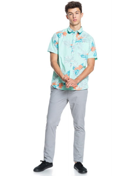 Мужская Рубашка С Коротким Рукавом Paradise Express QUIKSILVER EQYWT04133, размер S, цвет голубой - фото 3
