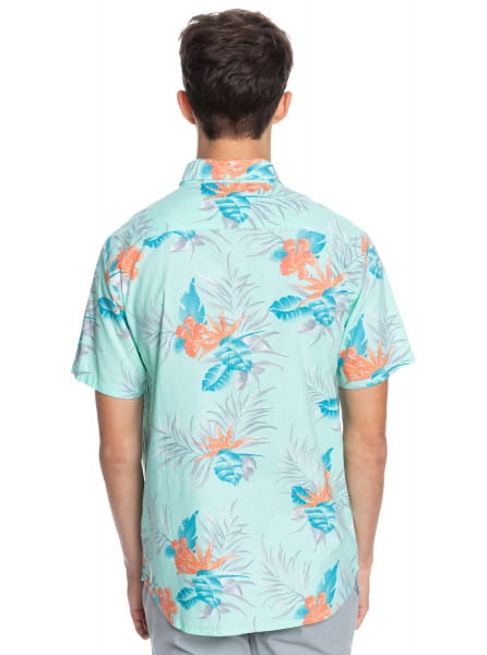 Мужская Рубашка С Коротким Рукавом Paradise Express QUIKSILVER EQYWT04133, размер S, цвет голубой - фото 4