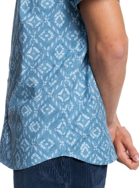 фото Мужская рубашка с коротким рукавом baja blues quiksilver