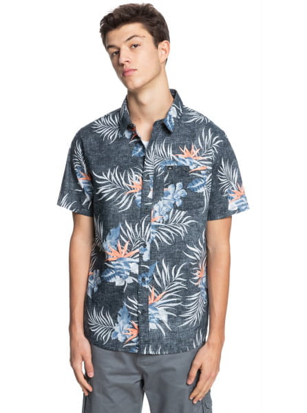 фото Мужская рубашка с коротким рукавом paradise express quiksilver