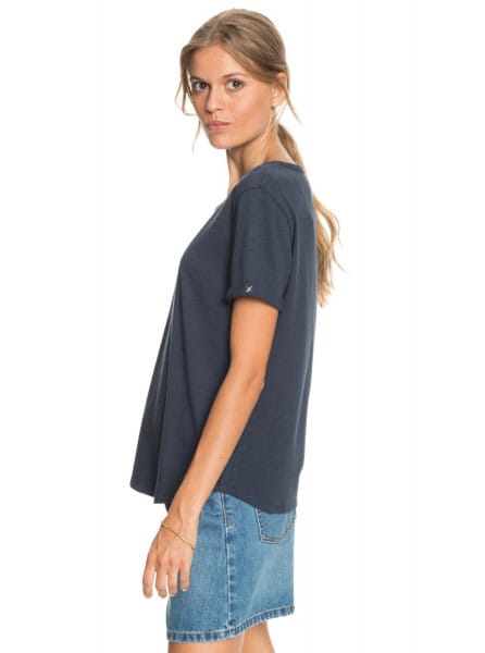 Женская футболка Oceanholic Roxy ERJZT05139, размер S, цвет синий - фото 2