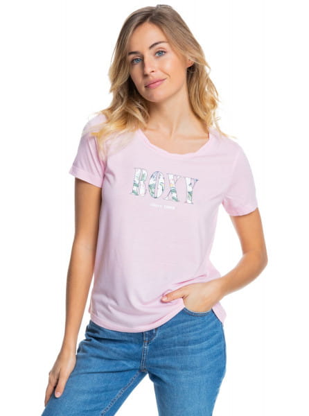Женская футболка Chasing The Swell Roxy ERJZT05179, размер M, цвет розовый - фото 1