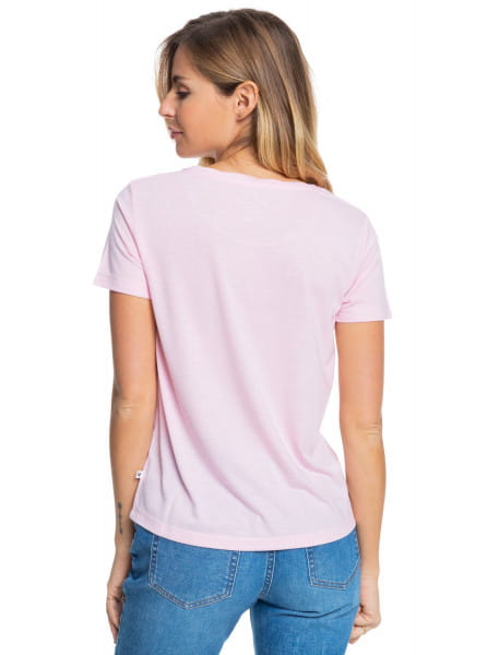 Женская футболка Chasing The Swell Roxy ERJZT05179, размер M, цвет розовый - фото 5