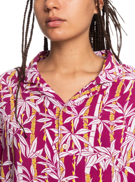 фото Женская рубашка с коротким рукавом sunny ride quiksilver