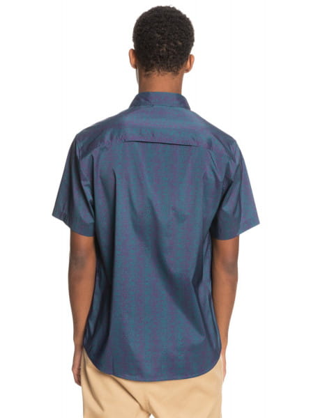 Мужская Рубашка С Коротким Рукавом Doldrums QUIKSILVER EQYWT04162, размер M, цвет синий - фото 5