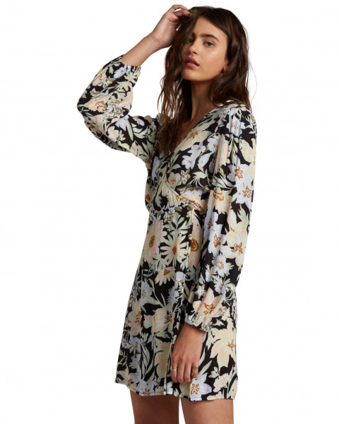 Женское Мини-Платье С Запахом Lotta Love Billabong W3DR36-BIP1, размер M, цвет черный - фото 2