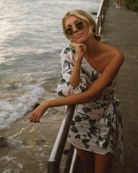 Женское Мини-Платье С Запахом Sunkissed Billabong U3DR30-BIF0, размер L, цвет белый - фото 1