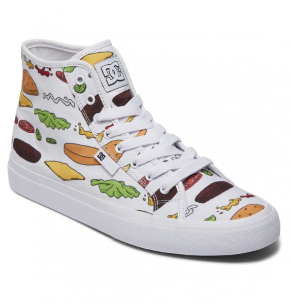 фото Мужские высокие кеды кроссовки dc x bob's burgers manual hi dc shoes