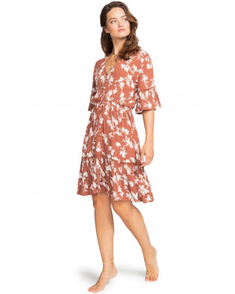 Женское Платье С Глубоким Вырезом Love Game Billabong W3DR23-BIP1, размер M, цвет коричневый - фото 1