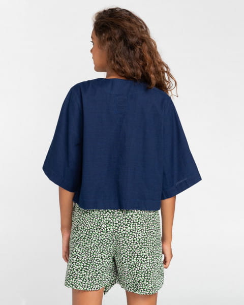 фото Женская рубашка с короткими рукавами salto indigo element