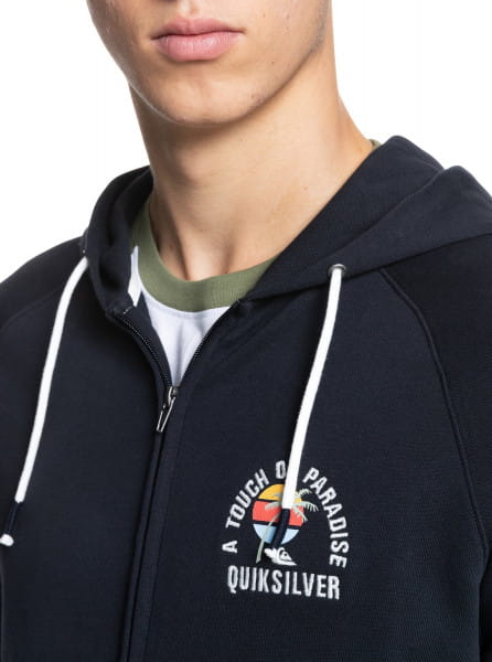 фото Мужская толстовка на молнии cardiff hoody zip quiksilver