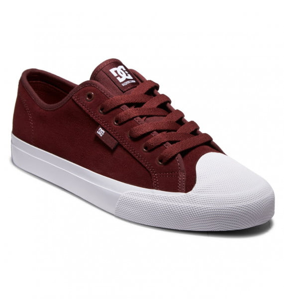 фото Скейтовые кеды кроссовки dc manual s burgundy dc shoes