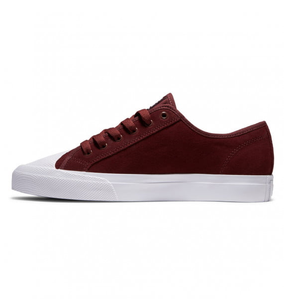 фото Скейтовые кеды кроссовки dc manual s burgundy dc shoes