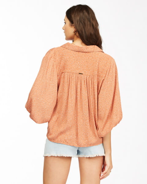 Женская Рубашка Easy Beat Billabong Z3TP13-BIF1, размер S, цвет оранжевый - фото 3
