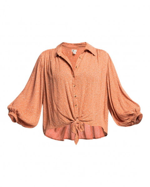 Женская Рубашка Easy Beat Billabong Z3TP13-BIF1, размер S, цвет оранжевый - фото 4