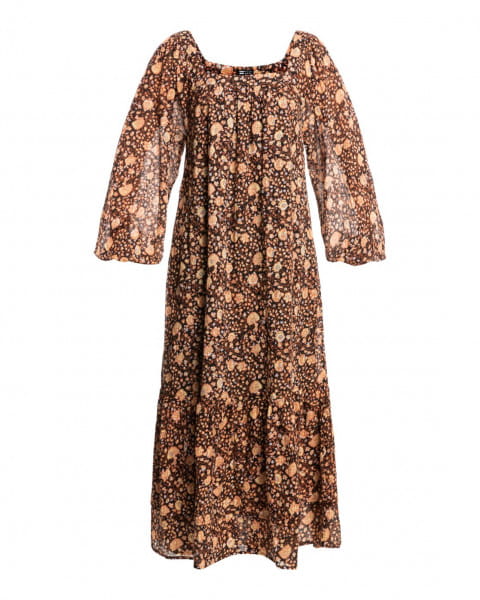 Женское Макси Платье Dream Catcher Billabong Z3DR14-BIF1, размер M, цвет коричневый - фото 4