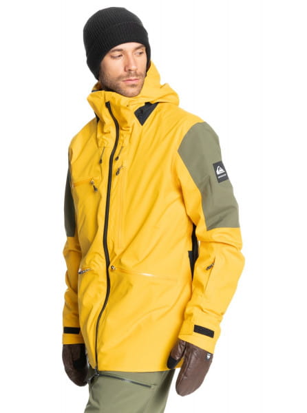 Сноубордическая Куртка Quiksilver Travis Rice Stretch QUIKSILVER EQYTJ03324, размер L, цвет желтый - фото 2