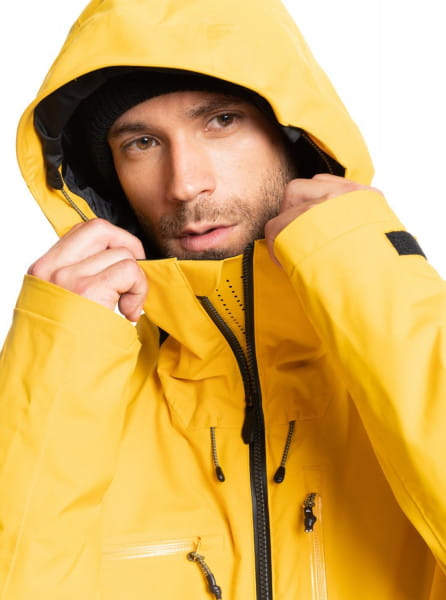Сноубордическая Куртка Quiksilver Travis Rice Stretch QUIKSILVER EQYTJ03324, размер L, цвет желтый - фото 4