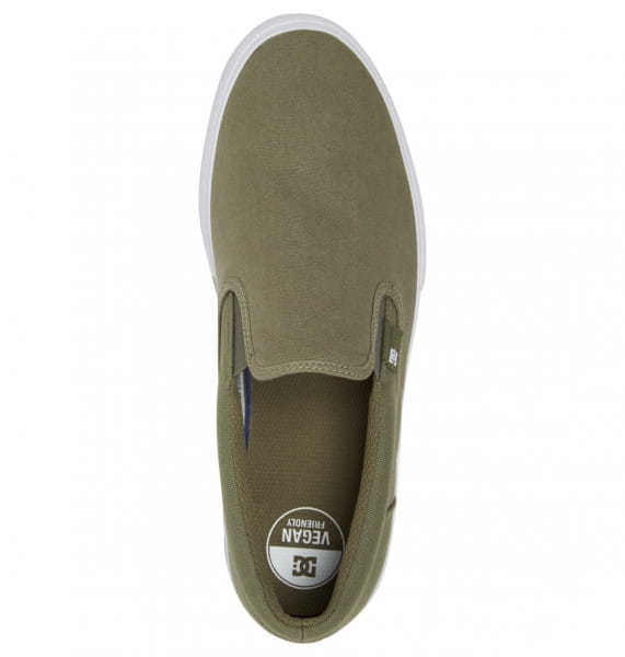 Слипоны Manual DC Shoes ADYS300676, размер 10.5D, цвет хаки - фото 4