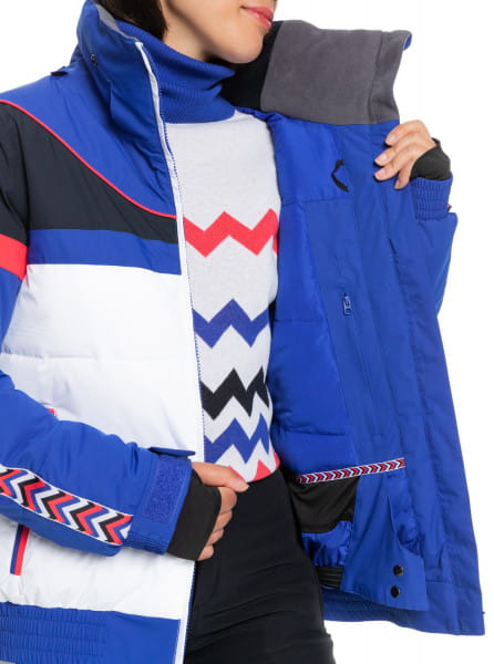 Сноубордическая куртка Ski Chic Roxy ERJTJ03346, размер S, цвет синий - фото 3