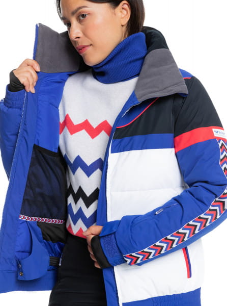 Сноубордическая куртка Ski Chic Roxy ERJTJ03346, размер S, цвет синий - фото 4