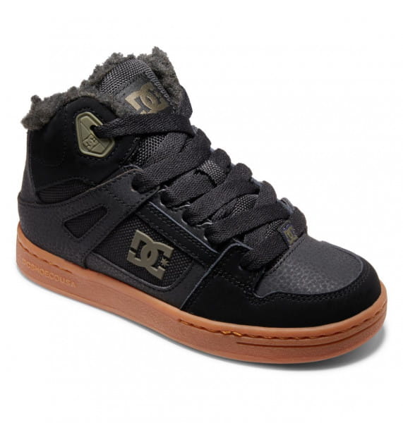 фото Детские высокие зимние кеды кроссовки pure high wnt dc shoes