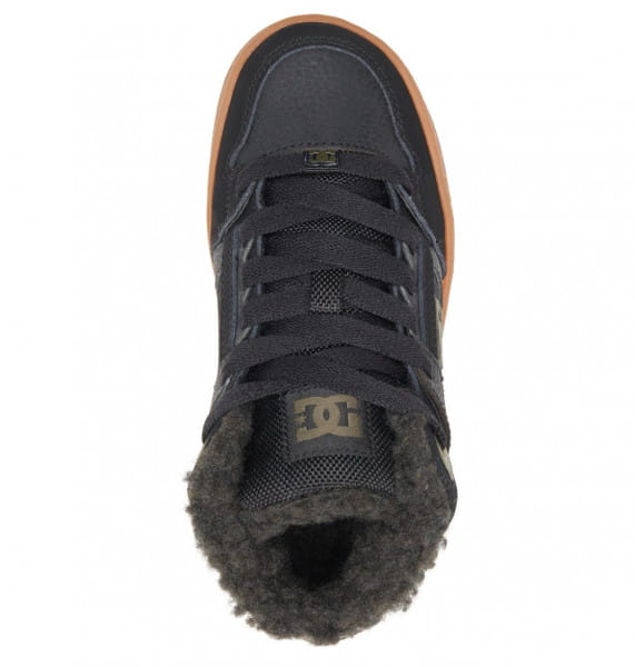 фото Детские высокие зимние кеды кроссовки pure high wnt dc shoes