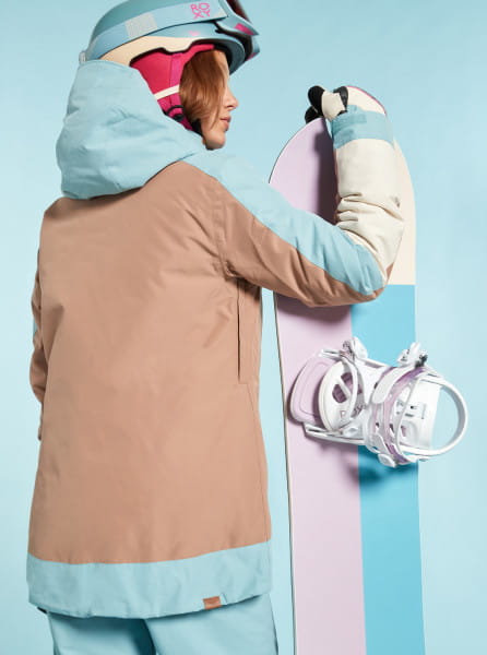 Сноубордическая куртка Ravine Roxy ERJTJ03336, размер L, цвет синий - фото 3