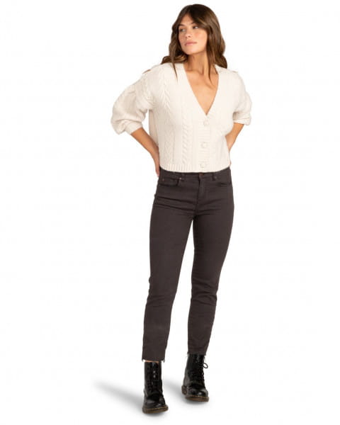 Узкие джинсы с высокой посадкой Girl Next Door Billabong Z3PN01-BIF1, размер 26, цвет черный