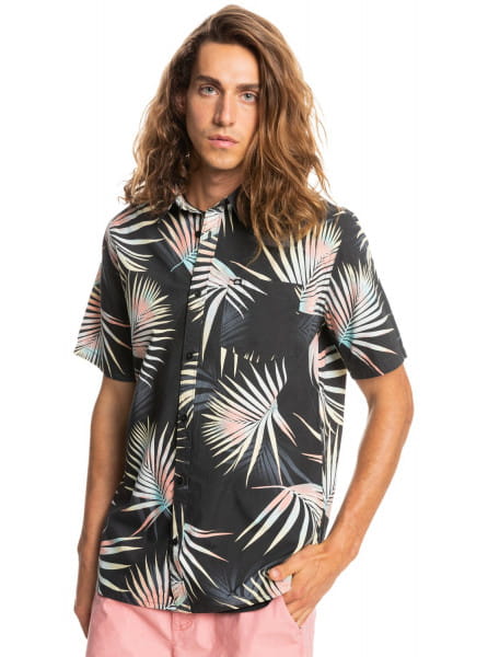 Рубашка С Коротким Рукавом Pop Tropic QUIKSILVER EQYWT04317, размер L, цвет черный - фото 4