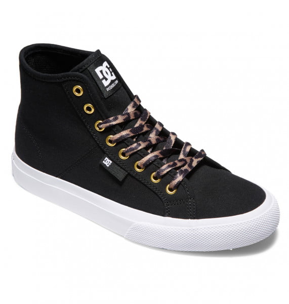 фото Высокие кеды кроссовки dc manual black/leopard dc shoes